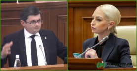 Grosu i-a deconecta microfonul Marinei Tauber când îndemna deputații să susțină moțiunea de cenzură împotriva Guvernului Gavriliță